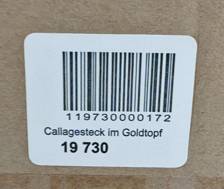 Callagesteck im Goldtopf Kunstblumen Rosa Pink Blumengesteck Tischdeko C6