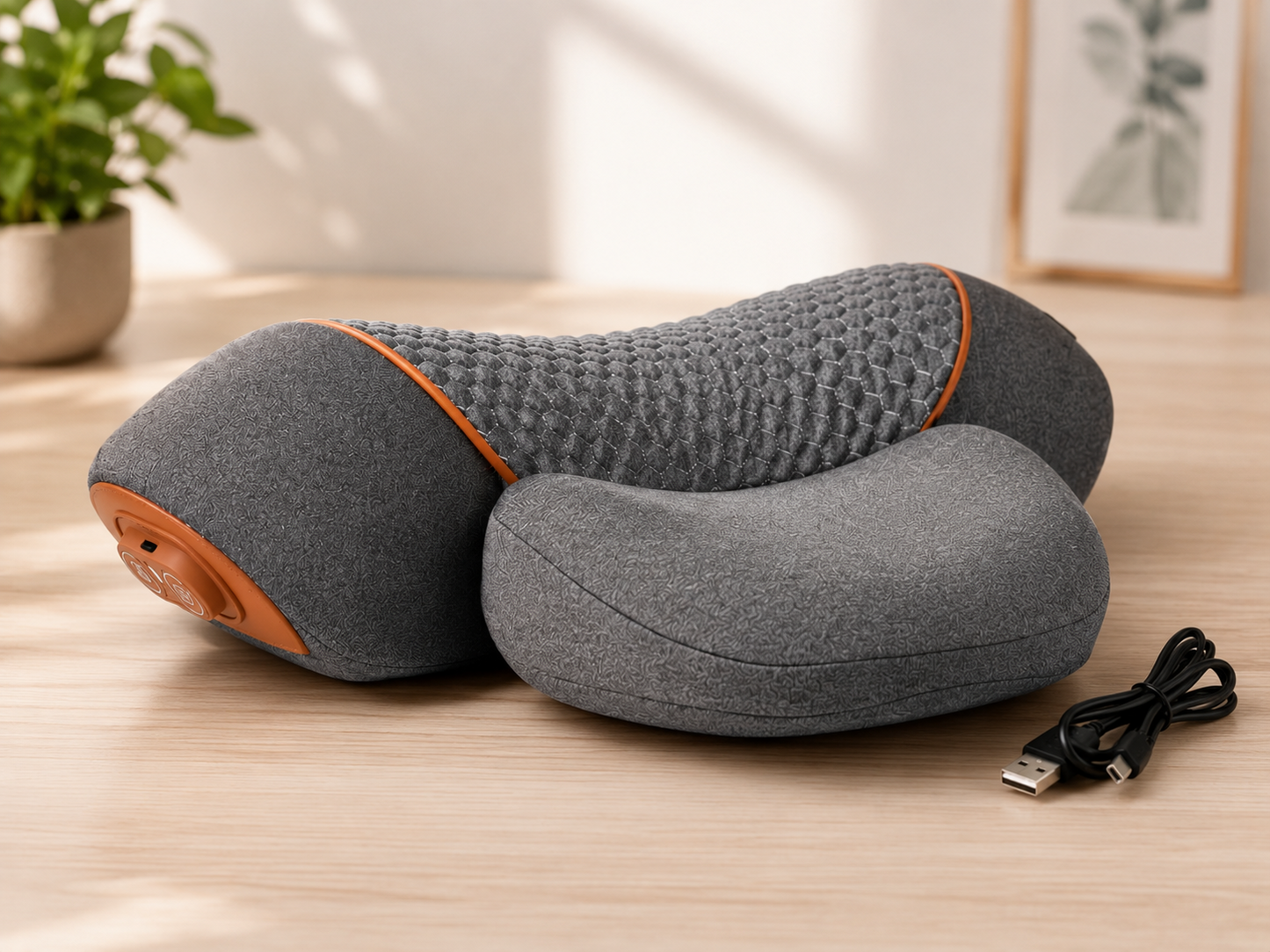 Zentira 3in1 Nackenmassagegerät Rückenmassage Wärme Massagekissen Elektrisch HA3