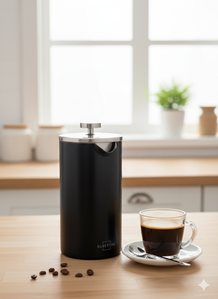 Silberthal French Press Schwarz 1 Liter