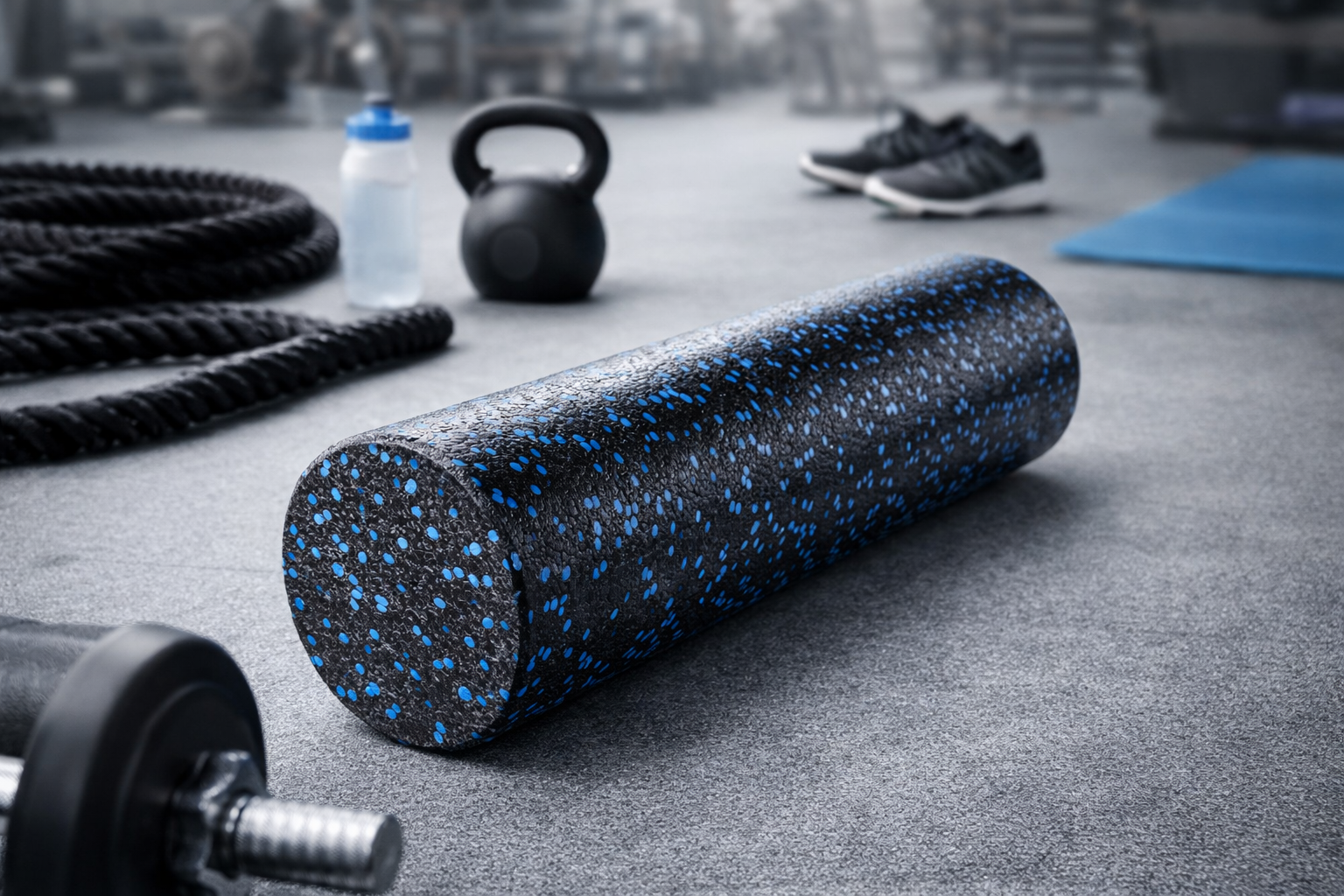 Faszienrolle Massagerolle Fitnessrolle hochdicht - 61 cm Amazon Basics