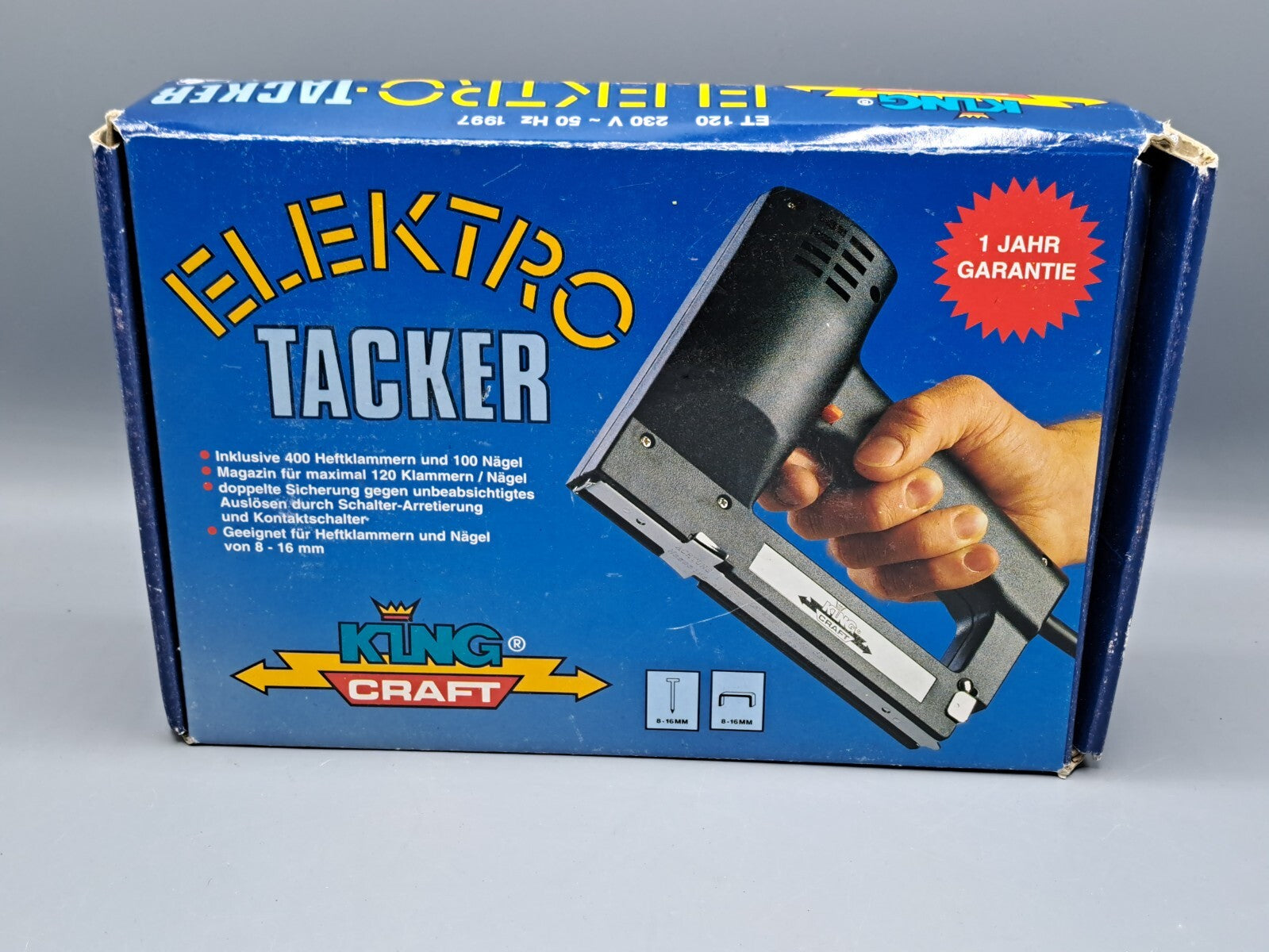 Elektro-Tacker "KING craft", Kabelgebunden