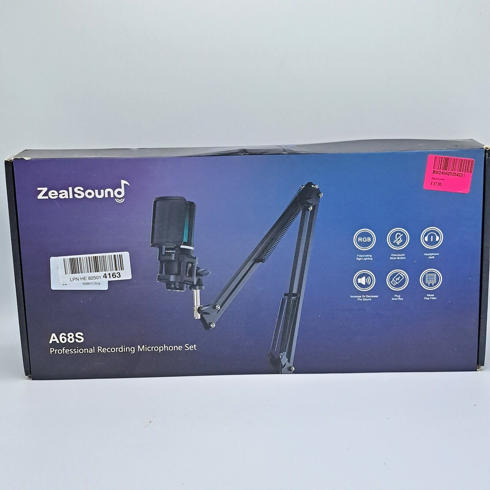 ZealSound A68S Professional Recording Microphone Set