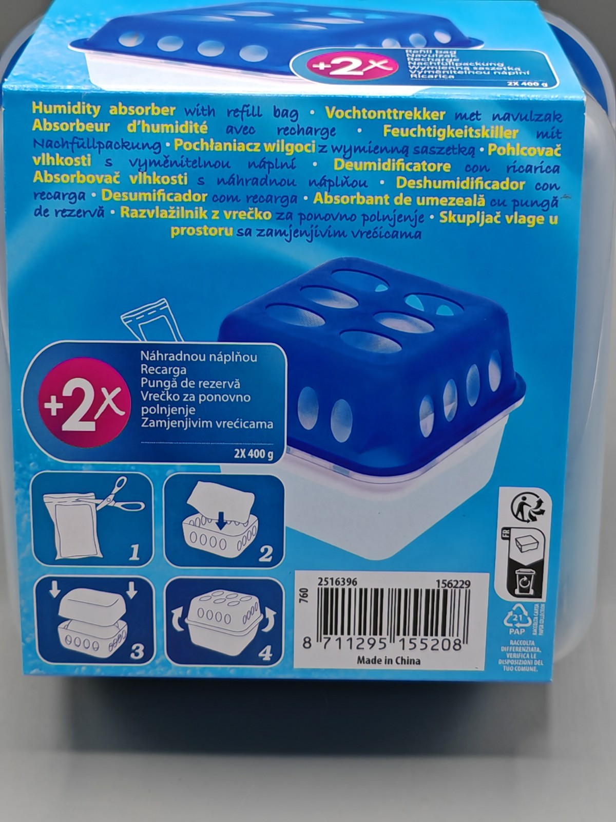 Ultra Fresh Humidity Absorber mit Nachfüllpack