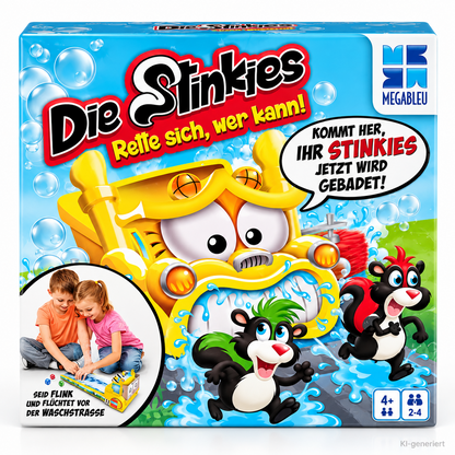 Megableu Die Stinkies Rette sich wer kann Kinderspiel 2-3 Spieler ab 5 D4