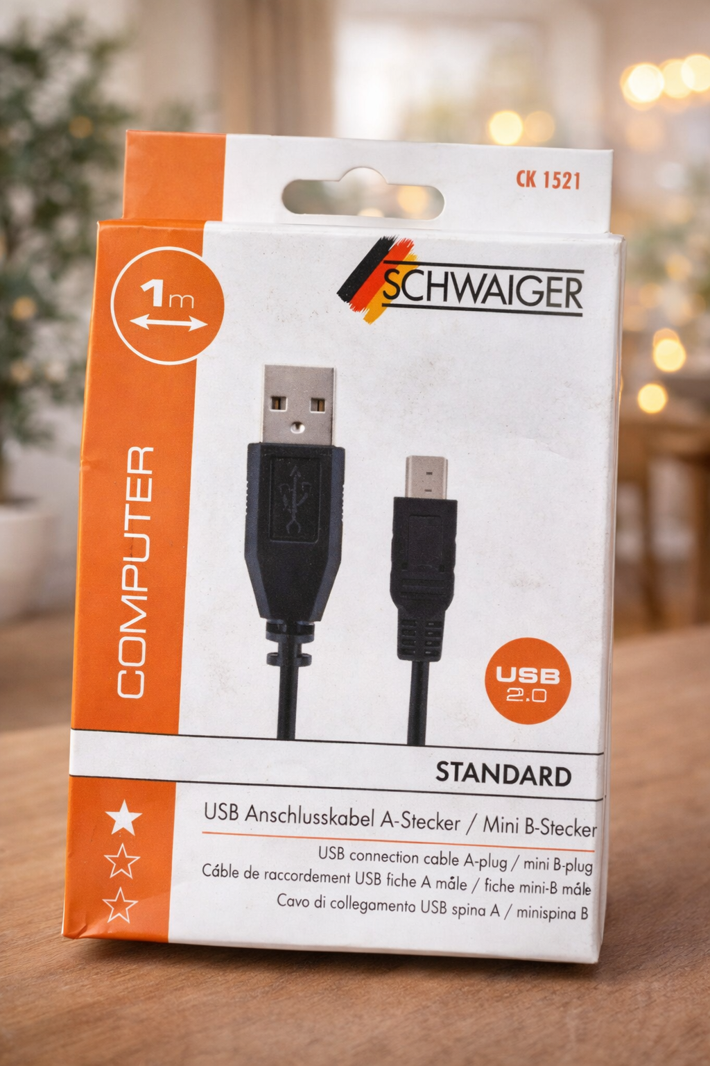 Schwaiger CK1521 USB Kabel A Stecker auf Mini B Anschlusskabel