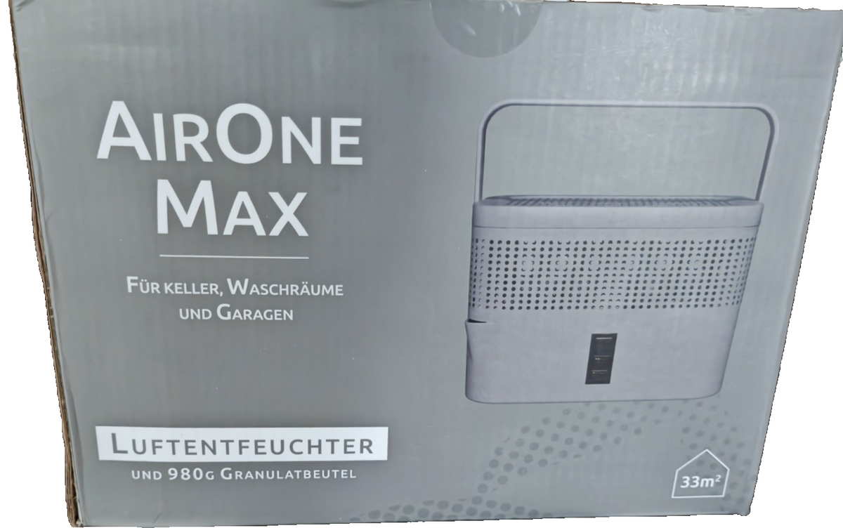 BonAura AirOne Max Luftentfeuchter 33m² inkl. 980g Granulat ohne Strom HA28