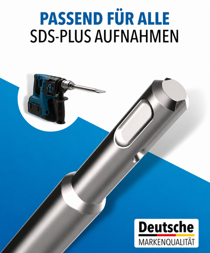 SDS Plus Meißel Set 4tlg Fliesenmeißel Flach Spitz Bohrhammer Set