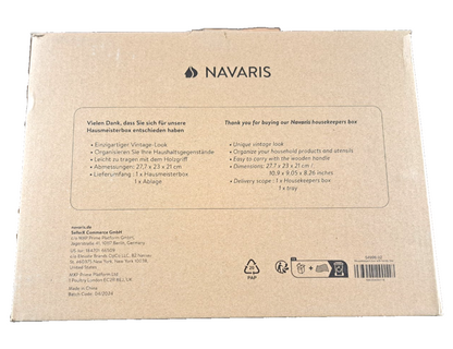 Navaris Hausmeister Box mit Ablage, Housekeeping