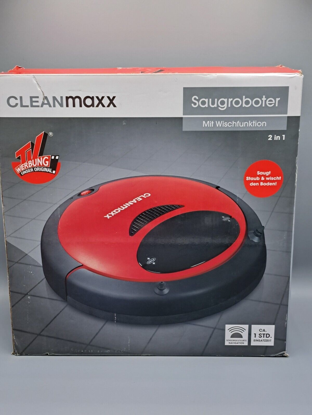CLEANmaxx Saugroboter Wischfunktion Staubsauger Roboter Sauger Wischroboter 2in1