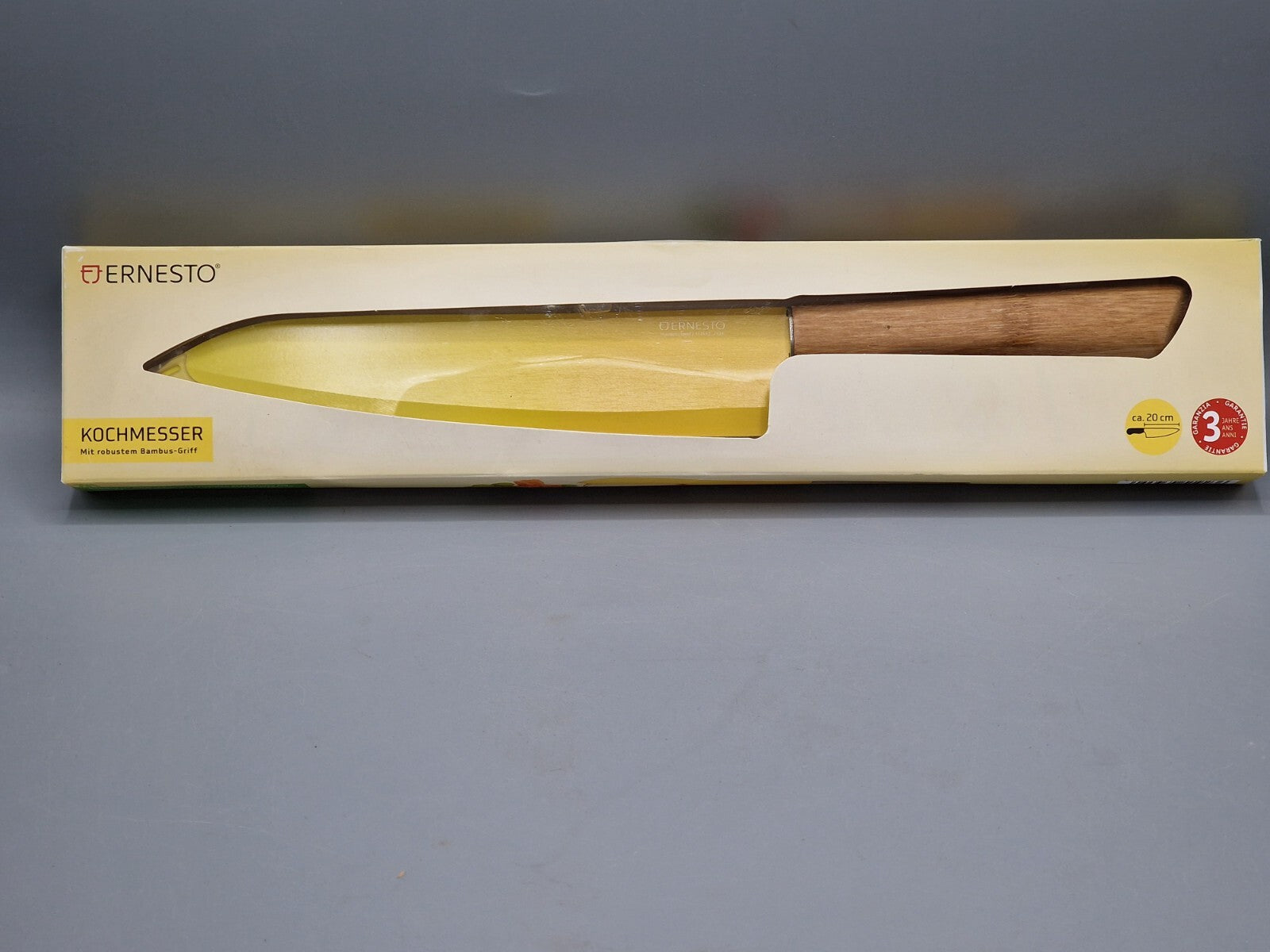 Ernesto Kochmesser, 20cm, Bambusgriff, Edelstahl