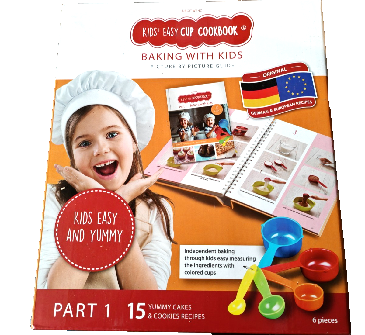 Kids Easy Cup Cookbook Part 1 Backen mit Kindern inkl. 5 bunte Messbecher