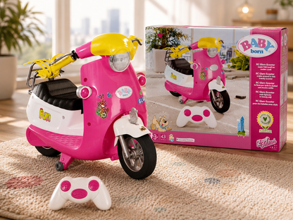 BABY born City RC Glam Scooter Roller Ferngesteuert Lichtfunktion Rosa D8