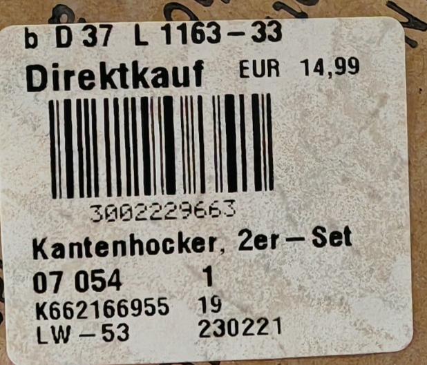 Osterhasen Kantenhocker 2er Set 19 cm Hasenpaar Osterdeko mit Stoffbeinen C3