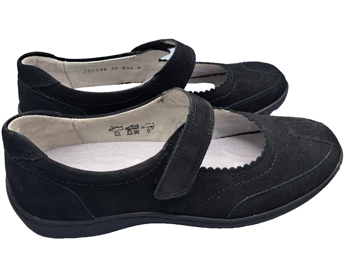 Waldläufer Pro Aktiv Damen Schuhe Gr. 36 Schwarz Klett Halbschuhe Weite H
