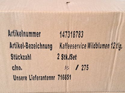 Weltbild Kaffeeservice Wildblumen 12 tlg.