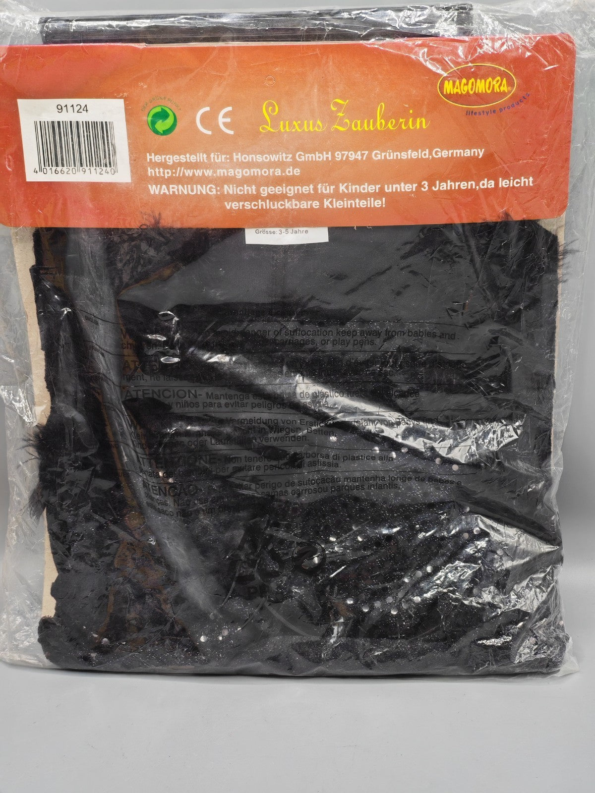 Kinder Kostüm Luxus Zauberin Gr. 6 - 8 Jahre