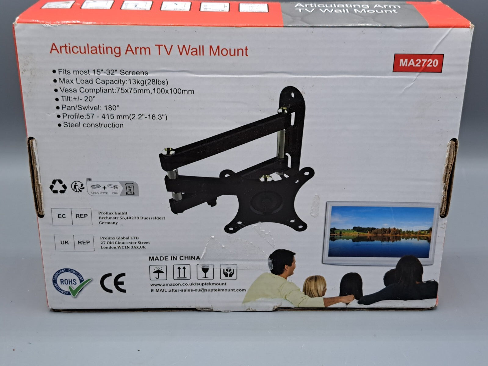 Suptek TV Wandhalterung MA2720, Fernseher