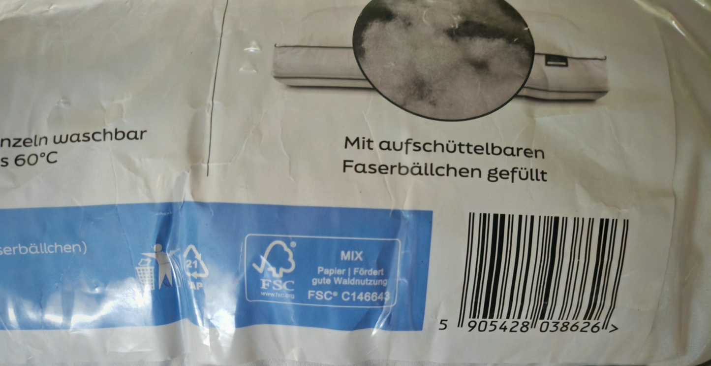 John Cotton Luxuskissen Superflex 40x80 Kopfkissen Schlafkissen Komfort HO-A26