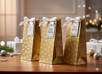 3x Stewo Geschenkverpackung, Tüten, Design 35,5x11 cm