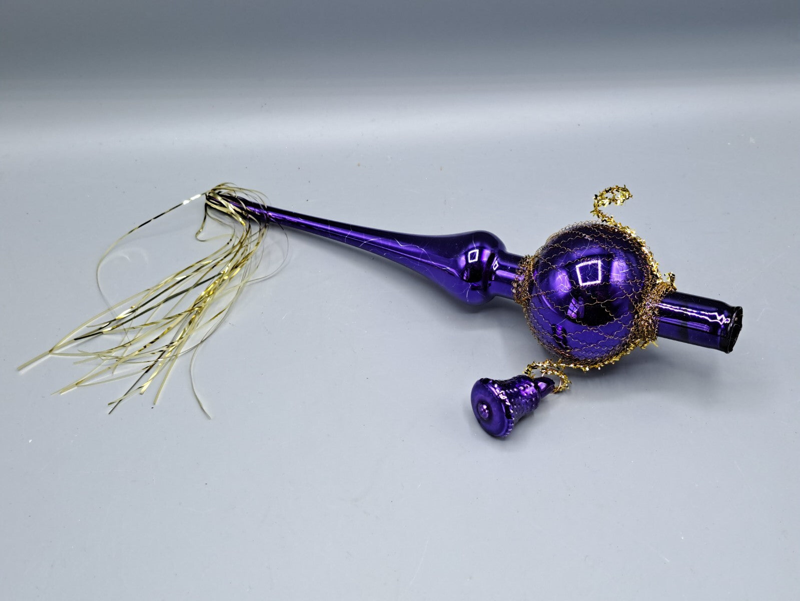 Inge-Glas, Mundgeblasene und Hanverzierte Christbaumspitze