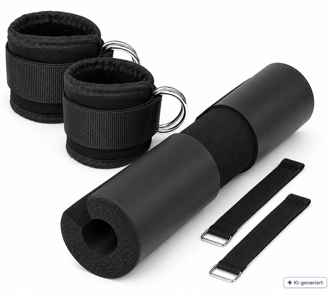 Langhantel Nackenpolster Hip Thrust Pad Kniebeugen Polster Fitness Schwarz A8