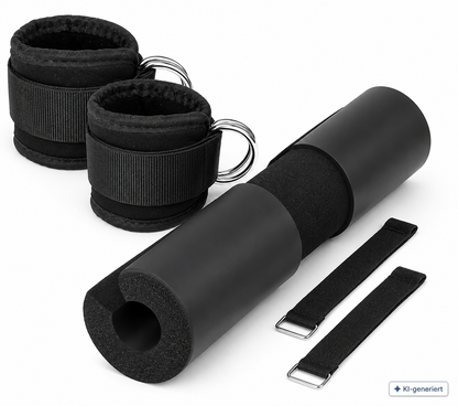 Langhantel Nackenpolster Hip Thrust Pad Kniebeugen Polster Fitness Schwarz A8