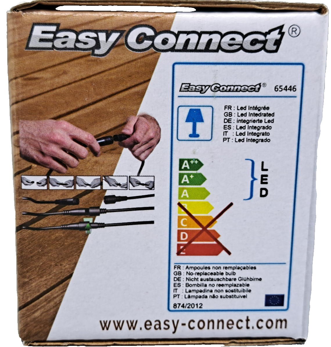 Easy Connect 65446 LED Einbaustrahler 10x6cm 3000K IP65 Terrasse Edelstahl HA34