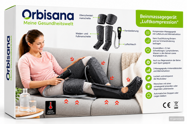 Orbisana Beinmassagegerät Luftkompression Waden Fuß Massage Wärme D10
