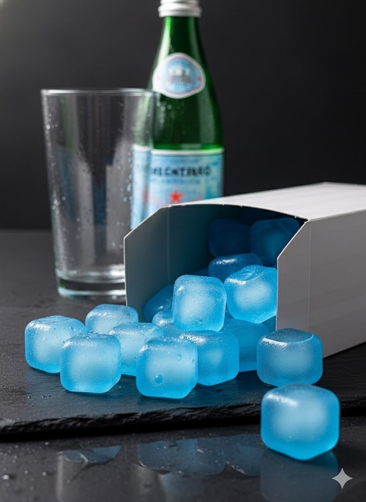 Trendsforever 50 Mehrwege-Eiswürfel Blau Eiswürfelformen