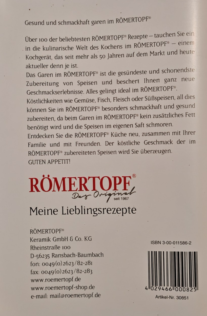 Römertopf Bräter Ton Keramik 37 x 27 cm mit Deckel Original Klassiker B2