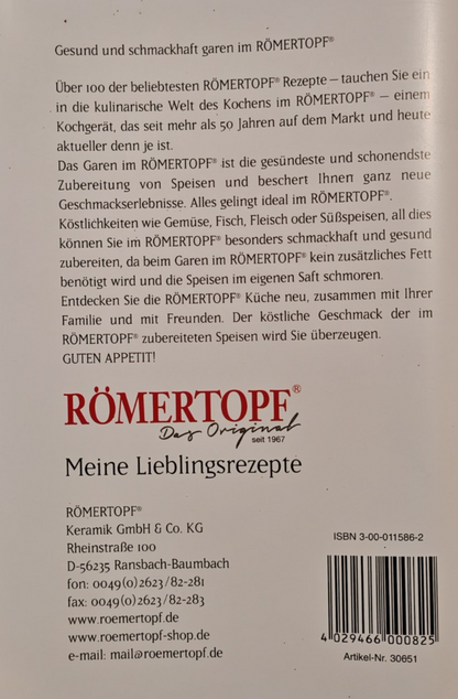 Römertopf Bräter Ton Keramik 37 x 27 cm mit Deckel Original Klassiker B2