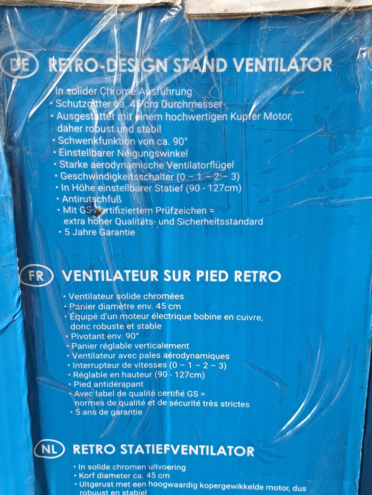 Breeze DFS45S Ventilator Retro Design Tischventilator