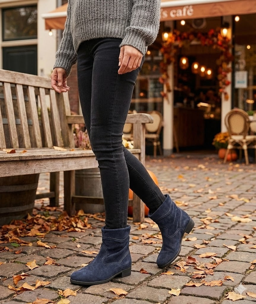 Tamaris Damenschuhe Stiefel Gr. 37 | Touch Damen Schuhe Blau