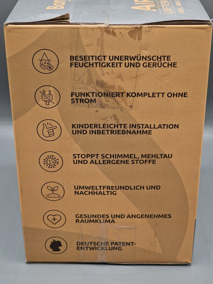BonAura AirOne Luftentfeuchter ohne Strom mit 360° Grau