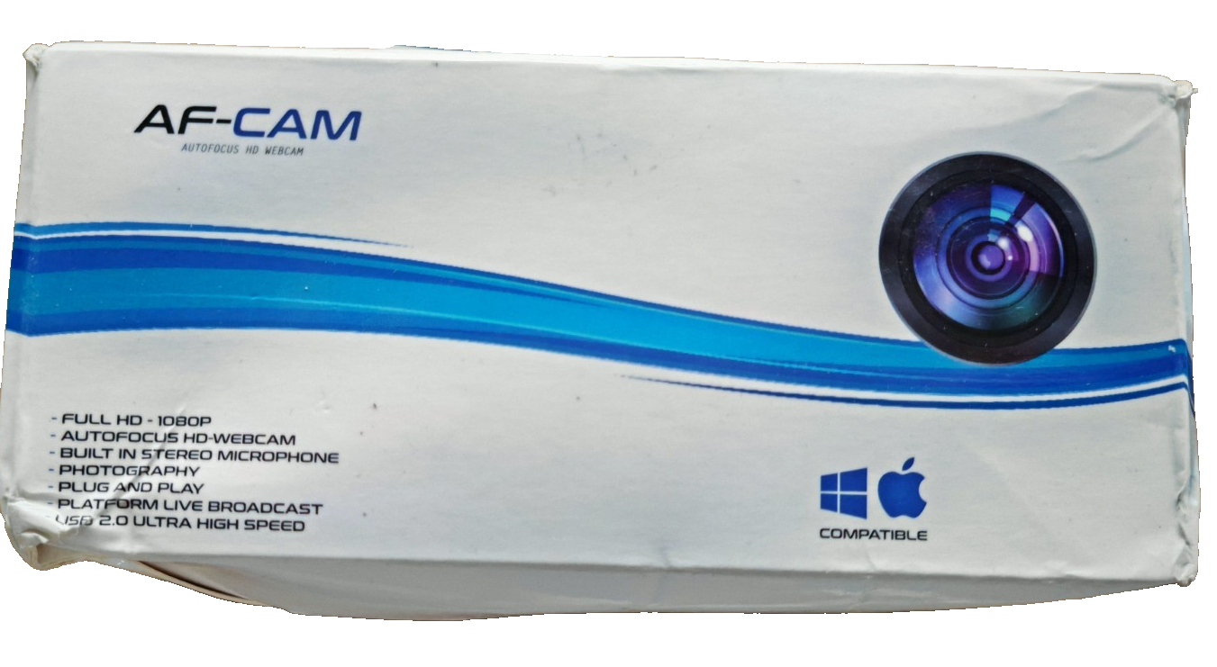 QI-EU AF-Cam Webcam Full HD 1080P Autofokus USB Kamera Mikrofon Video A6