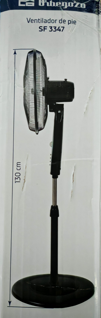 Orbegozo SF3347 Standventilator 50W Timer höhenverstellbar 3 Stufen Schwarz A14
