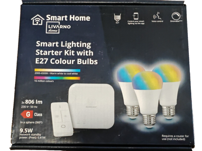 LIVARNO Smart Home Starter Kit – Gateway + 3x LED Leuchtmittel Zigbee