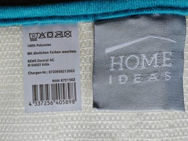 Home Living Badetippich 60x100 cm – Rutschfest & Weich, Modernes Petrol