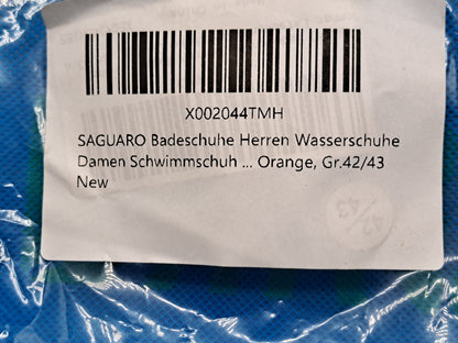 Saguaro Unisex Badeschuhe, Wasserschuhe, Orange 42/43