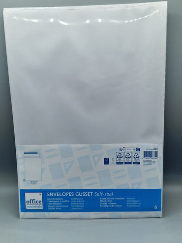 Office Essentials Faltentaschen 12x5 Stück Aktenhüllen Dokumententaschen