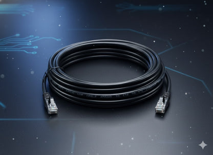 Cat6 Netzwerkkabel 15 Meter, Schwarz