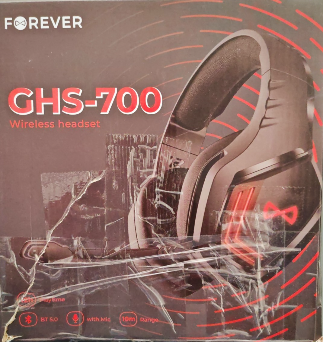 Forever GHS-700 Wireless Gaming Headset Bluetooth 5.0 RGB Mikrofon Schwarz A8