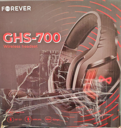 Forever GHS-700 Wireless Gaming Headset Bluetooth 5.0 RGB Mikrofon Schwarz A8