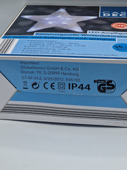 ⭐ Casa Deco LED-Acrylstern – Wunderschöne Winter- & Weihnachtsbeleuchtung