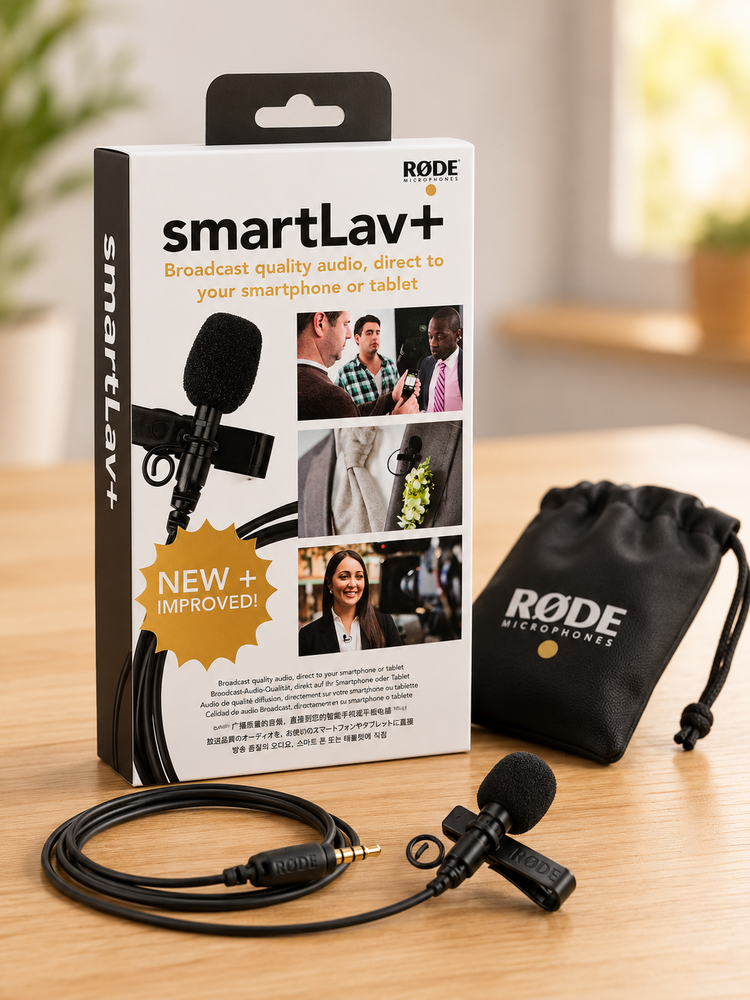 RØDE SmartLav+ Lavalier Mikrofon Smartphone Ansteckmikrofon TRRS Aufnahme A8