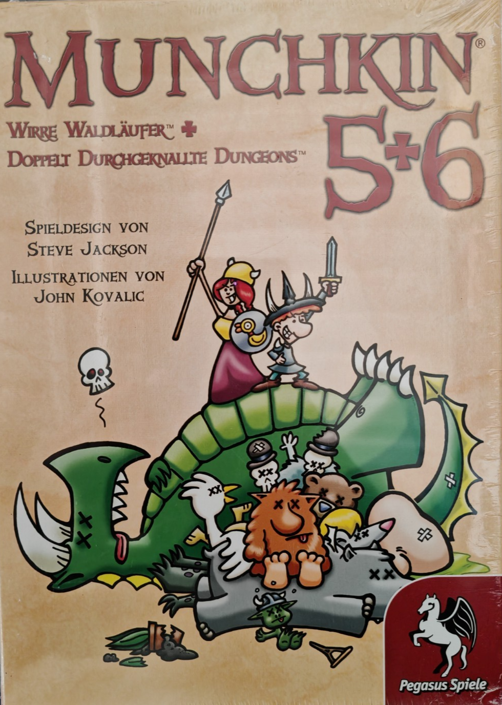 Pegasus Munchkin 5+6+6.5 Erweiterung Kartenspiel Deutsch 17225G Steve Jackson D5