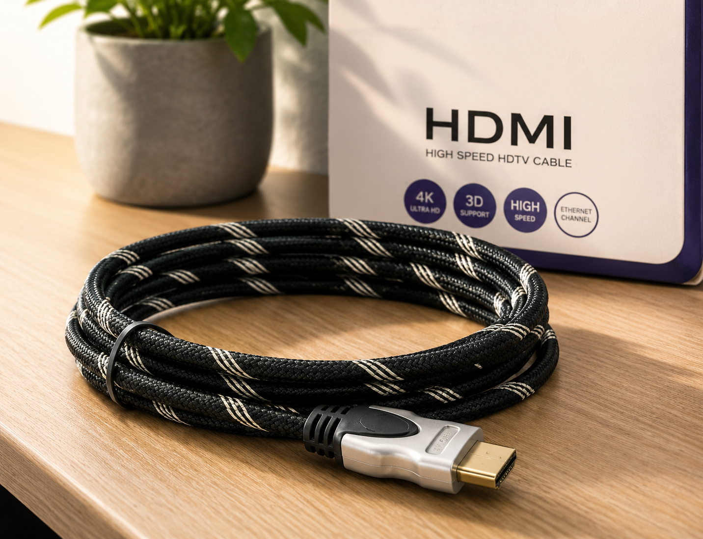Schwaiger HDMHQ30 HDMI Kabel High Speed mit Ethernet TV Kabel
