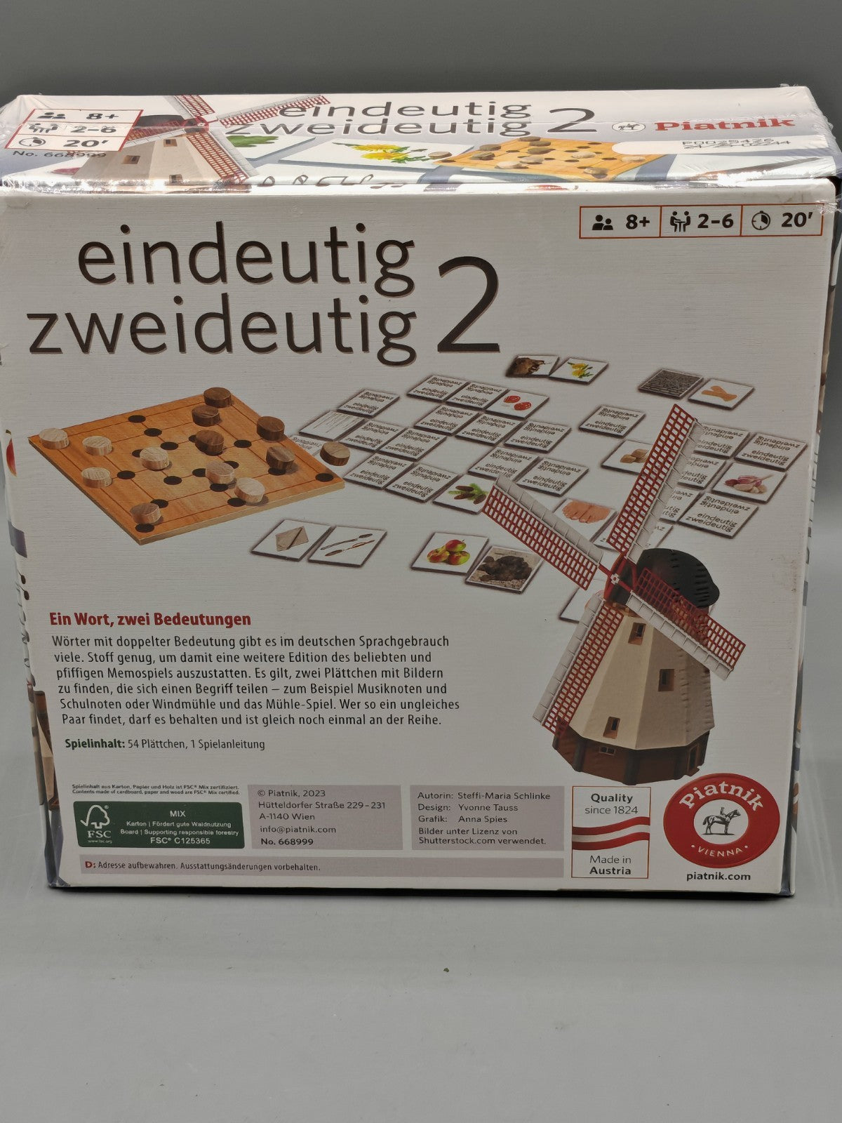 Steffi-Maria Schlinke Memo Eindeutig Zweideutig 2 Gesellschaftsspiel Deutsch