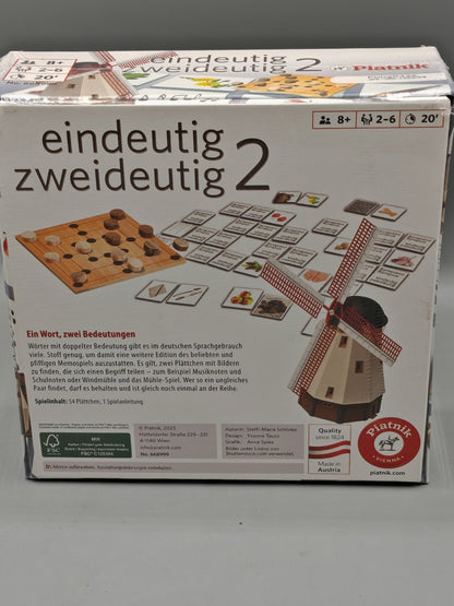 Steffi-Maria Schlinke Memo Eindeutig Zweideutig 2 Gesellschaftsspiel Deutsch