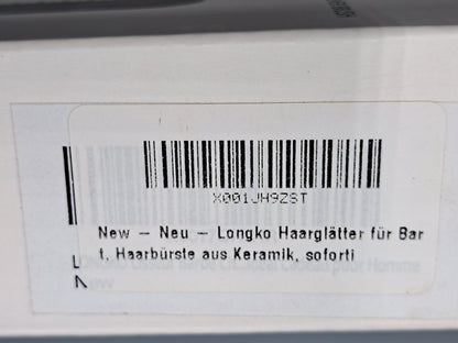 Longko Haarglätter für Bart, Keramik, Bartglätter